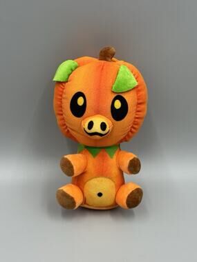 Classic Toy Co Orange Pumpkin Doll Halloween Plush 8” Stuffed Animal